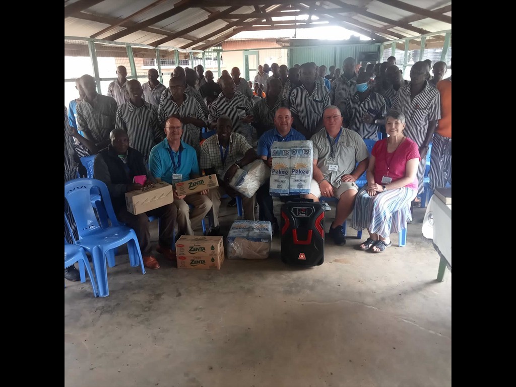 Gifts from GIMI at one of the prisons