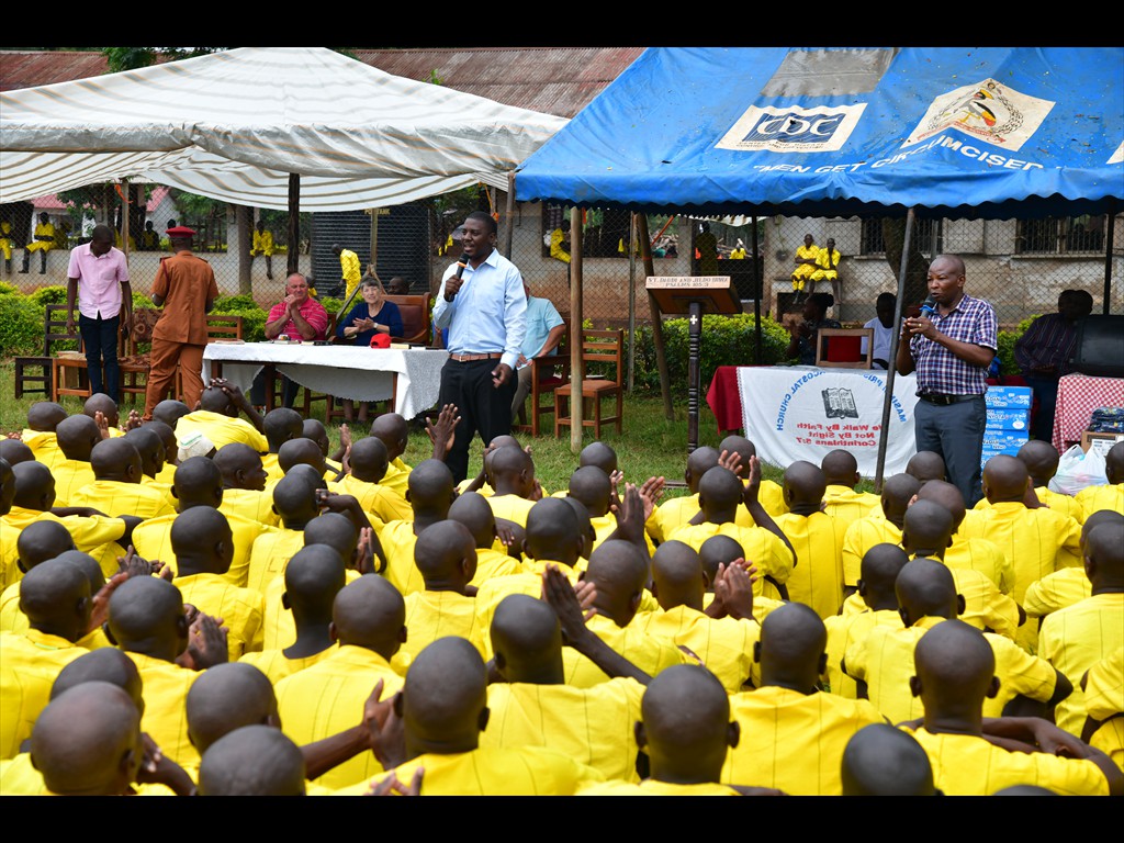 GIMI Pastors John and Fred sharing Jesus with the prisoners